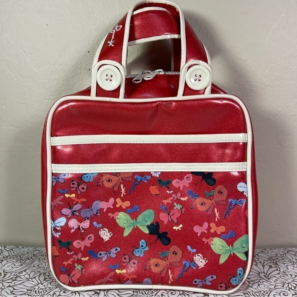 Andy Warhol Loop NYC Vintage Pop Art Butterfly PVC Vinyl Shoulder Bag Y2K